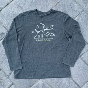 Life is Good Long Sleeve “Cool Tee” (Men’s XL)